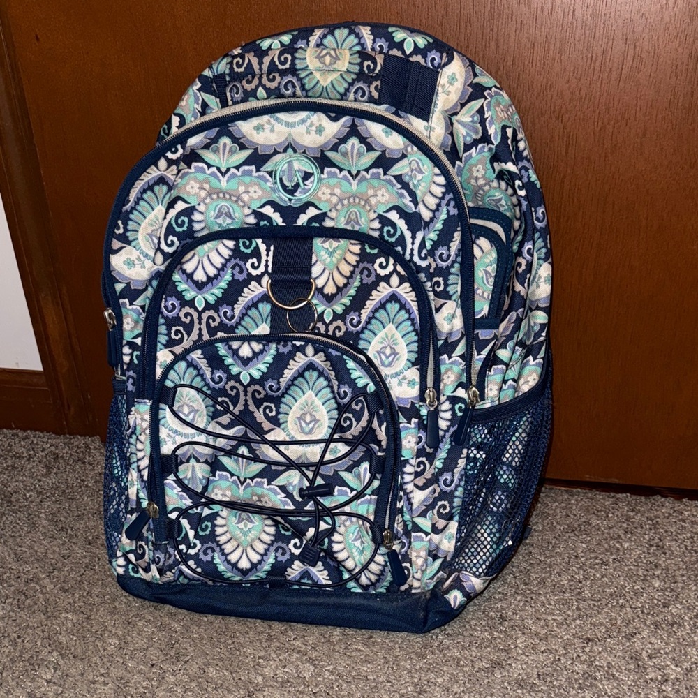 Pottery Barn Monogram A Backpack with matching binder and pencil pouch